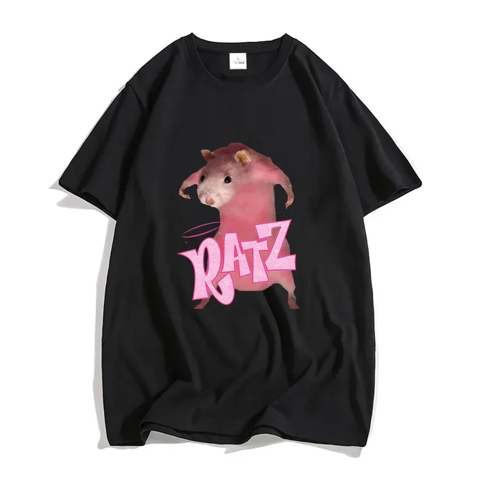 Ratz Mouse Cartoon tlačená dámske tričko Tričtiny Tričko s krátkym rukávom Príležitostné leto Kawaii letné orko