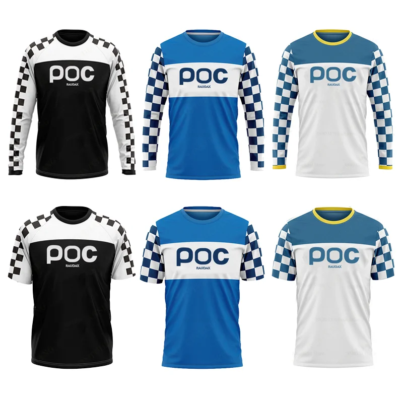 Raudax Poc Racing MX s dlhým rukávom Motokros cyklistický dres športových dresov z kopca MTB Bicykel Trinks Offroad DH Motocyklové dresy