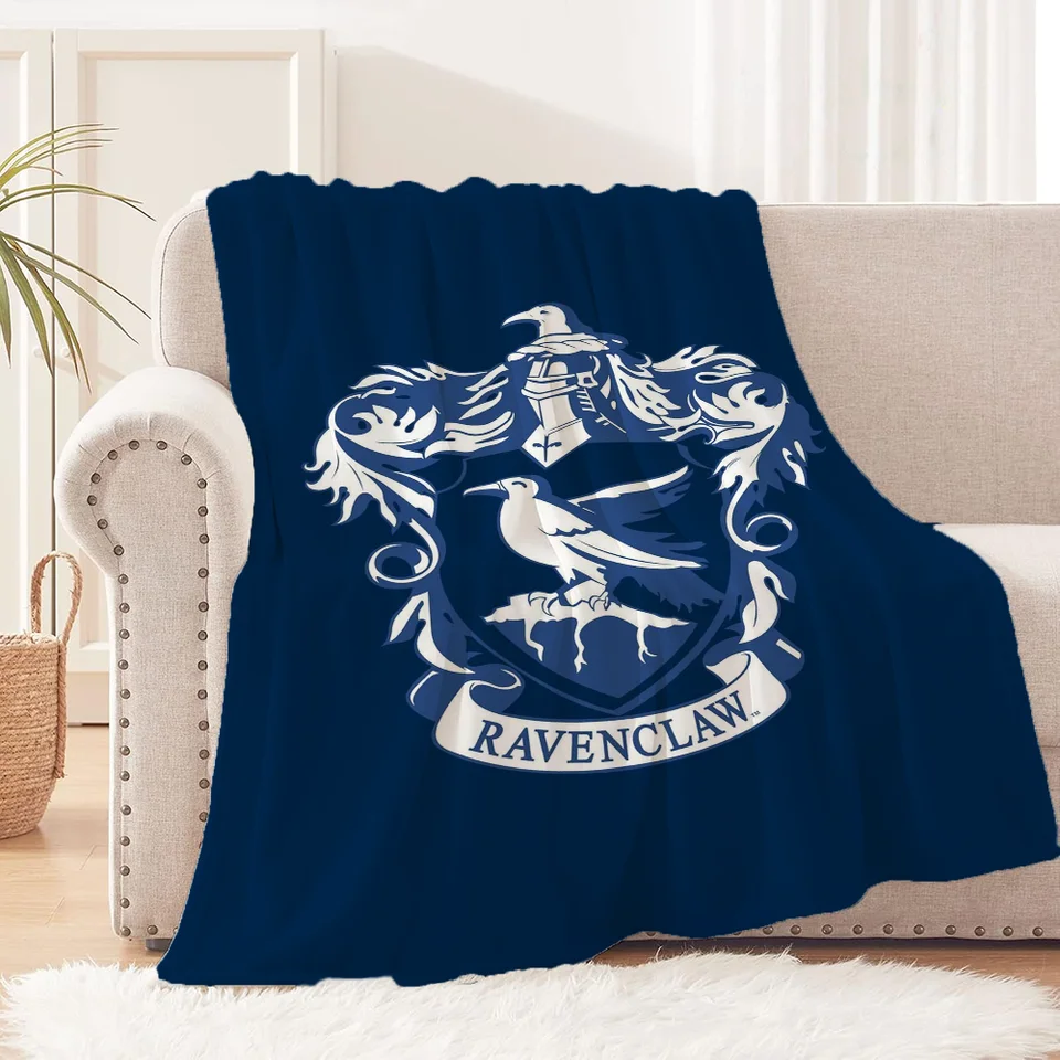 Ravenclaw HP Co-Brand Miniso Bed Deka prikrývky a domáce a dekorácie Cobija Plaid Sofa Deakets hodí Halloween