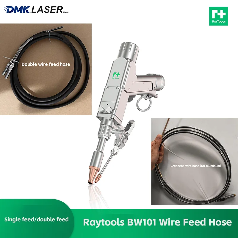 RAYTOOLS BW101 DREJOVÉ HADICE HADE Grafénové trubica pre potrubie s dvojitým drôtom pre jedno/dvojité laserové zváracie drôtové podávač 3m 4 m 5m