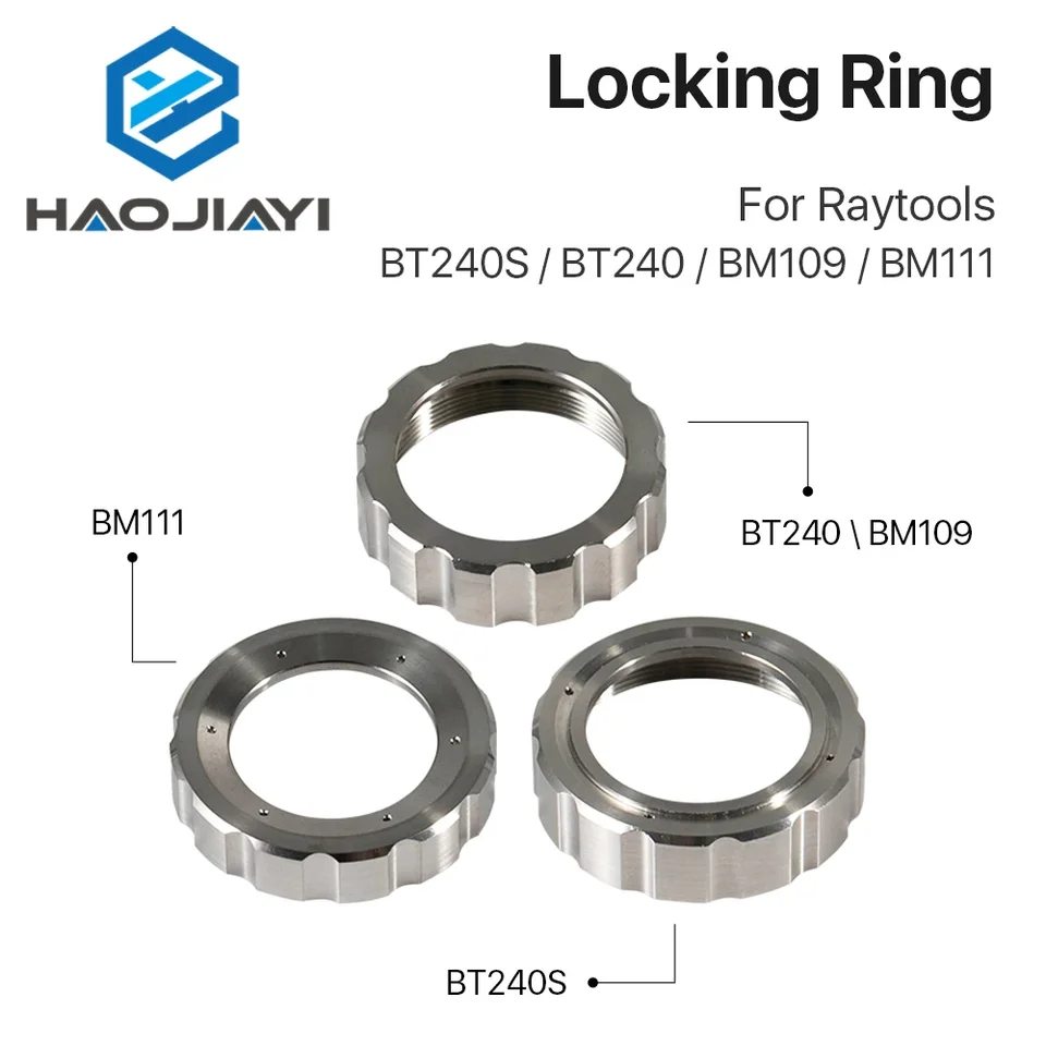Raytools Upevnite prsteň pre vlákno laserové rezanie hlavy BT240 BT240S BM111 Tryska Pripojenie Časť pre Raytools Laser Head