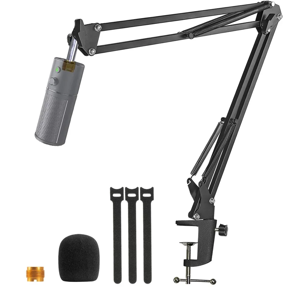Razer Seiren x Mic Boom Arm s popovým filtrovým mikrofónom s chlpatými čelnými sklami pre držiak mikrofónu Streaming Razer Seiren X Streaming
