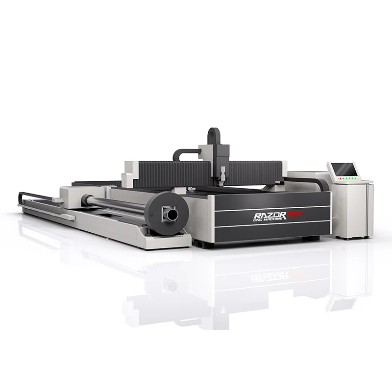 Razortek 6kW 12 kW vláknitý laserový rezanie stroje pre kovovú kovovú rezačku CNC Lazer pre trubicu a plech