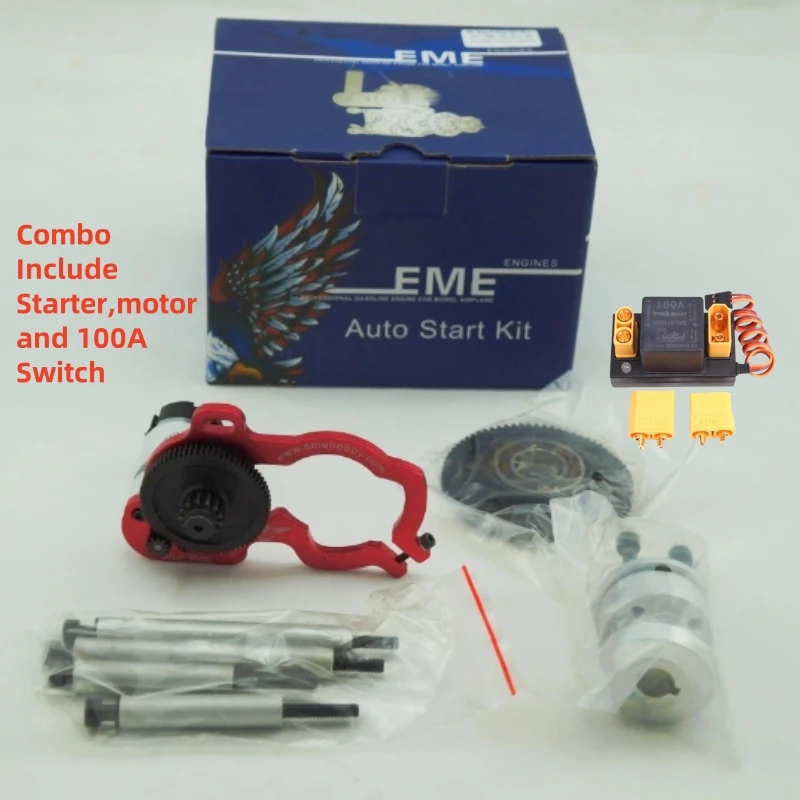 RC Auto Start Electric Self Starter s motorom/100A Brushed spínačom pre benzínový motor DLE55/EME55/EME60/DA50