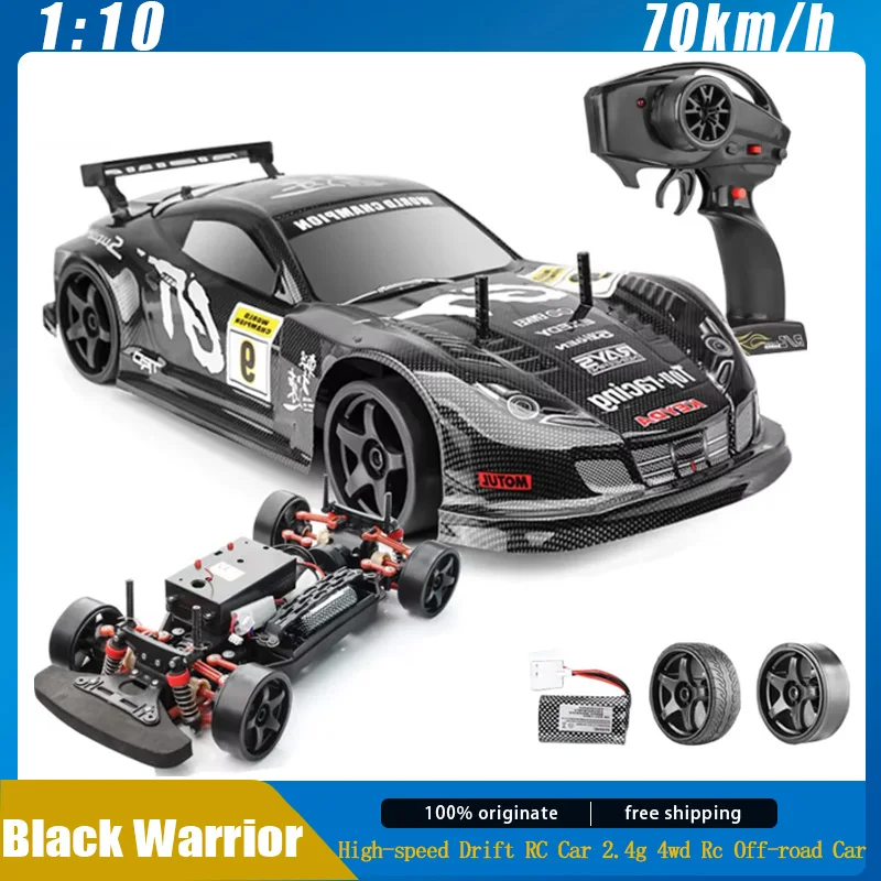 RC CAR 1:10 70 km/h vysokorýchlostné driftové diaľkové ovládanie vozidla 2,4G 4WD RC Of-road vozidlo s dvoma rýchlosťou detského vianočného darčeka Custom