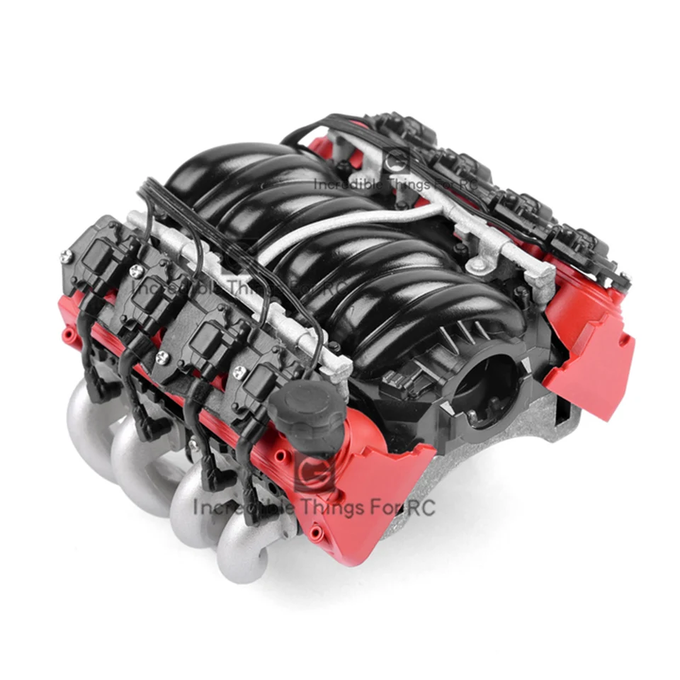 RC CAR LS7 V8 Simulate Motor Cooling ventilátory chladiča chladiča pre chladič pre 1/10 Crawler SCX10 90046 VS4