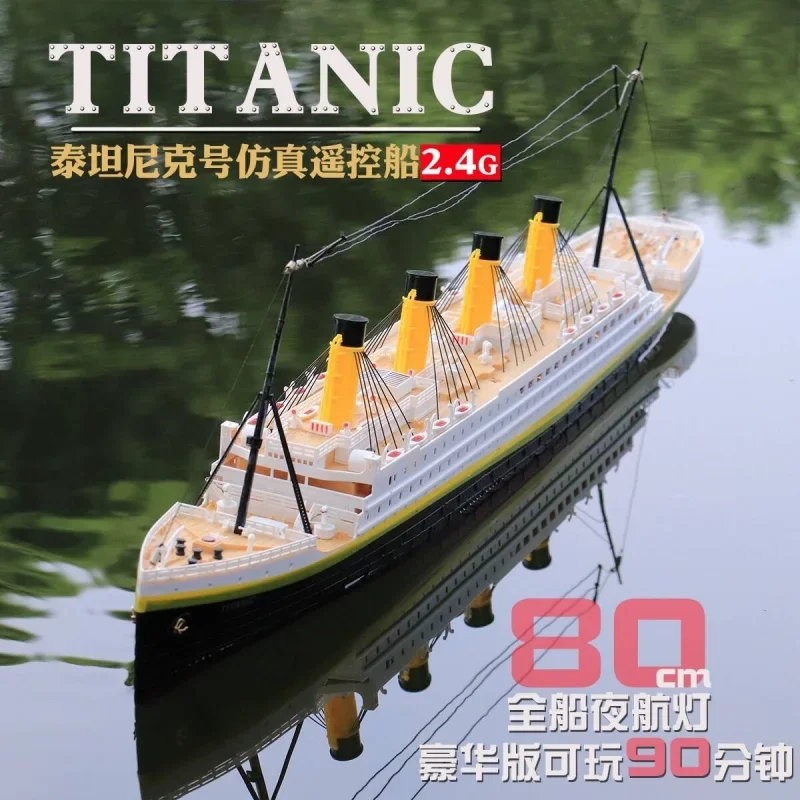 RC Cruise Ship Titanic diaľkové ovládanie lode plavba vodná voda Model Model DIY Montáž elektrický hračkársky model Ornament Outdoor Toy Gift