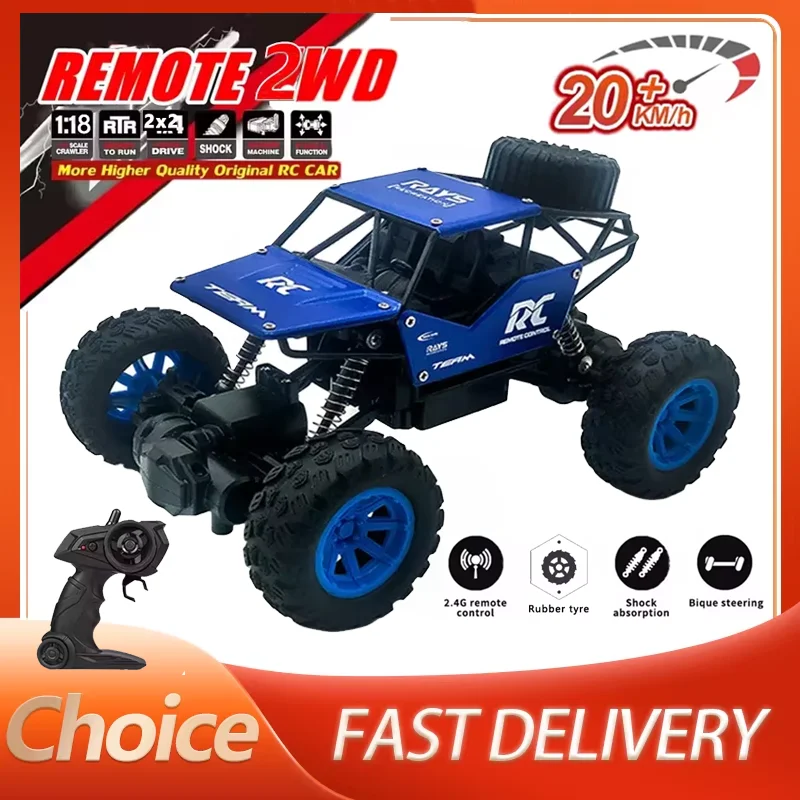 RC Drift Cars 1:18 RC terénne odchod z ľahkej zliatiny Elektrické vysokorýchlostné autá Model vozidlo Vonkajšie hračky pre deti pre deti