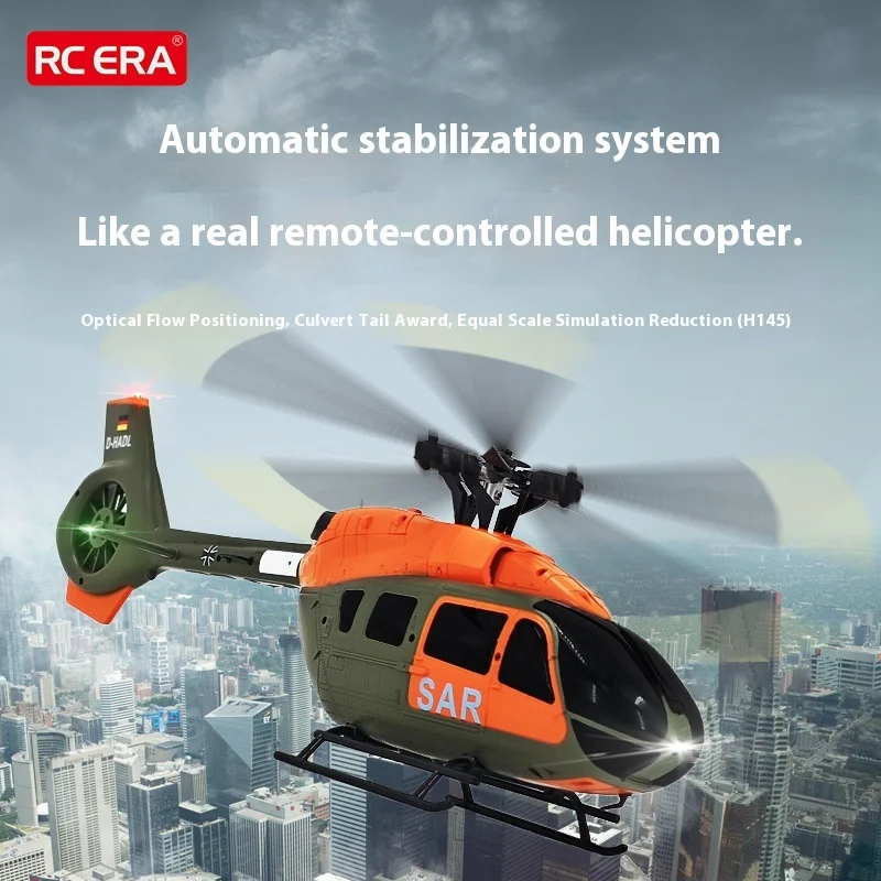 RC ERA C190 1:28 Brushless Motor 6-osový gyroskop s H145 Optickým tokom RC Elektrický model Duct Tail Slurry Hračka