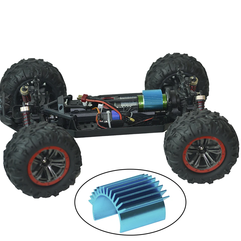 RC Hliníkový kefový bezohľadný chladič chladiča pre XLH Q901 Q902 Q903 X-04A X-05A F17 RC CAR BUDPORE DODATOK