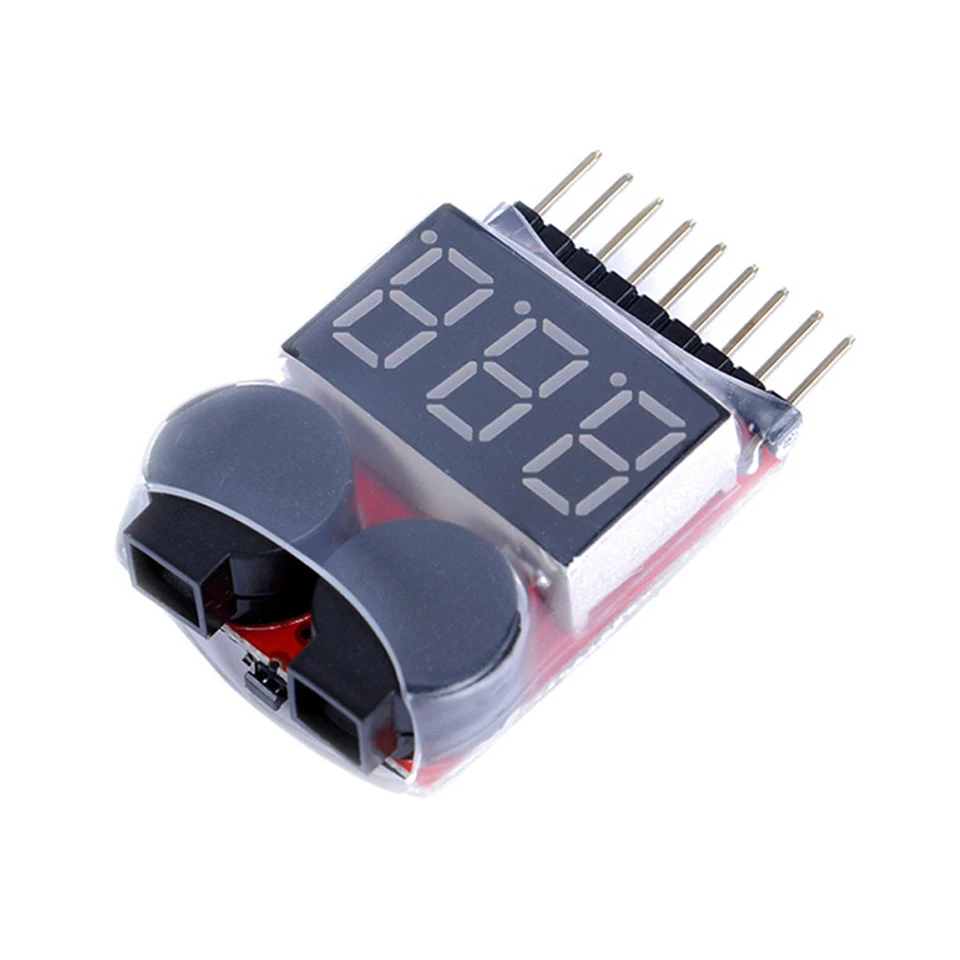 RC napätie displej batérie s nízkym alarmovým bzučiakom BX100 1S-8S TESTER LiPo Battery Monitor pre vrtuľník RC automobil