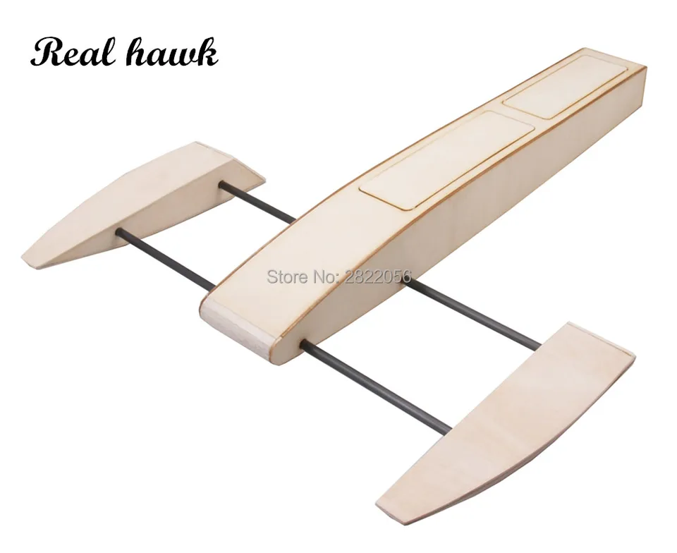 RC Speed ​​Boat 495 mm Drevená sponzorská výložník pretekárskych lodí Model Building Radio Radio Radio Rádio Speedboat