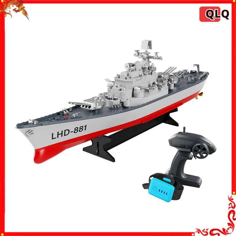 RC čln diaľkové ovládanie lode Model Warship Model Battleship Battleship Children Water Toy Lox Simlation War loď Diaľkové ovládanie lietadlových lietadiel