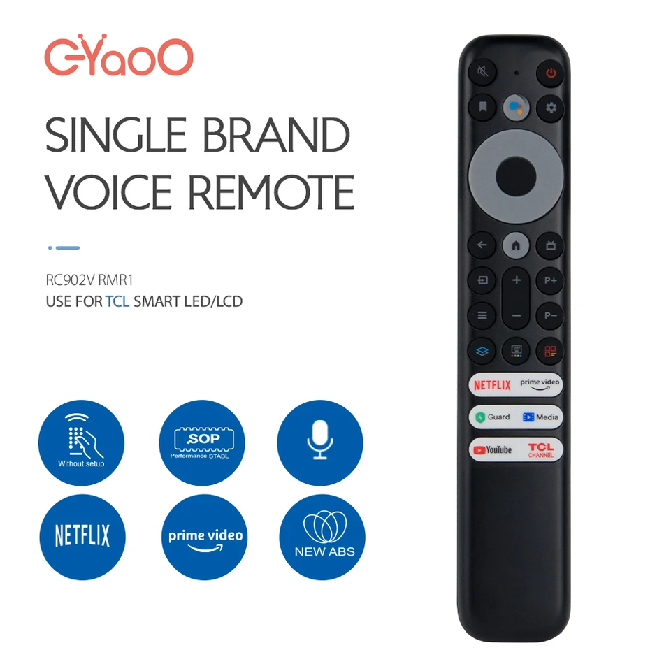RC902V FMR1 hlasové diaľkové ovládanie pre TCL 8K QLED SMART TV hlas Remoto 50p725g 55C728 75C728 X925PRO 65X925 IFFALCON 75H720