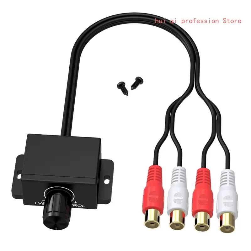 RCA CAR SPOLOČNOSŤ OVLÁDAČ RCA Zosilňovač vozidla BASS Adjuster Control Knob CAR