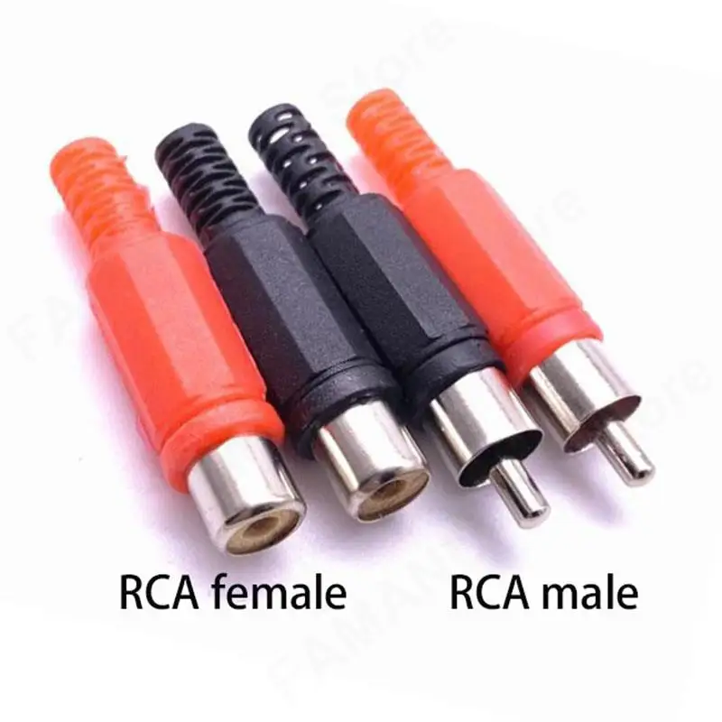 RCA samec ženský konektor konektor adaptér Spájka zvukového videa AV AV Plug Plast Plugs Kannel Dual Welding Tool DIY