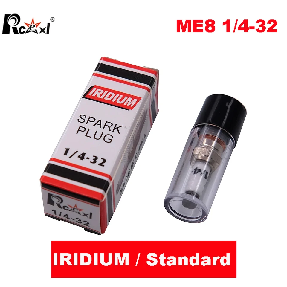 RCEXL 1 /4-32 ME8 ME-8 /ME8 IRIDIUM Zapaľovacia sviečka pre RC JBA NGH RCGF benzínové motory Model Model Plane Accessories