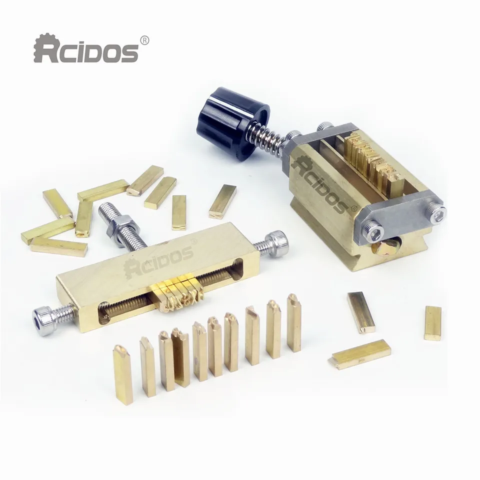 RCIDOS 2x3/4x15mm kódovacie strojové písmená/mosadz flexibilné horúce fóliu Rusko písmen
