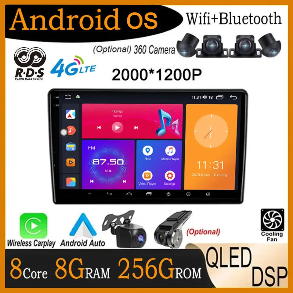 RDS Android 14 pre Opel Vectra 3 C 2002 - 2008 CAR Radio Multimedia Video Player Navigation Stereo GPS CarPlay Android Auto Auto