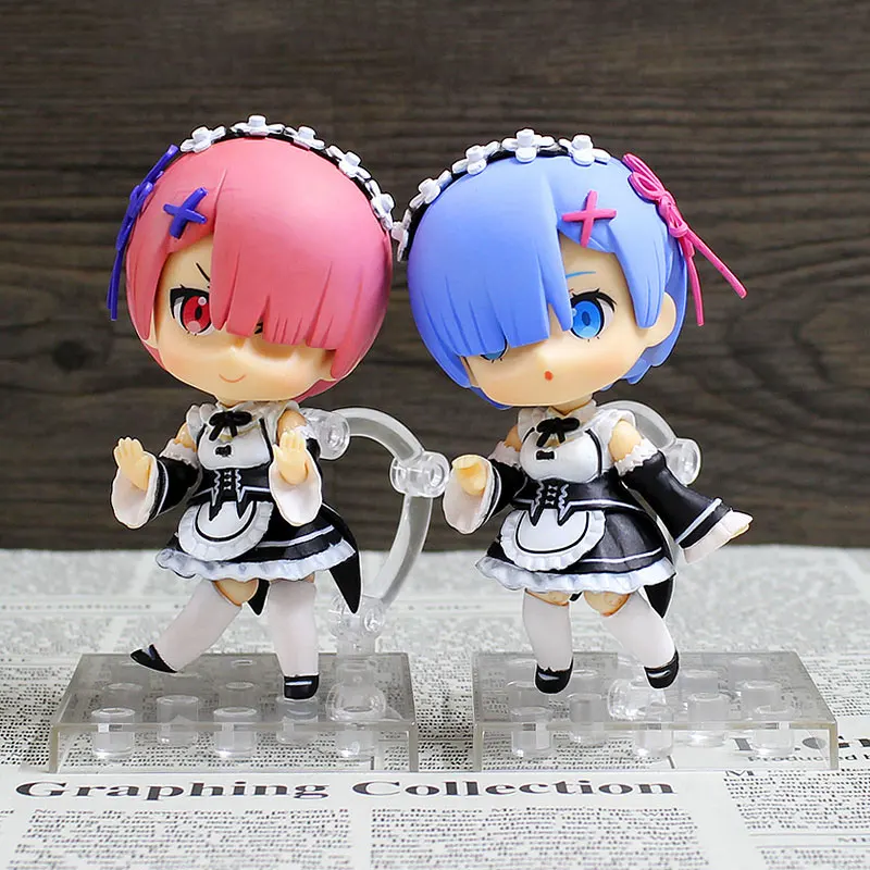 Re Life v inom svete od nulovej akčnej postavy 10cm q verzia Rem Ram Wave PVC Model Figures hračiek zbierka darček AD05