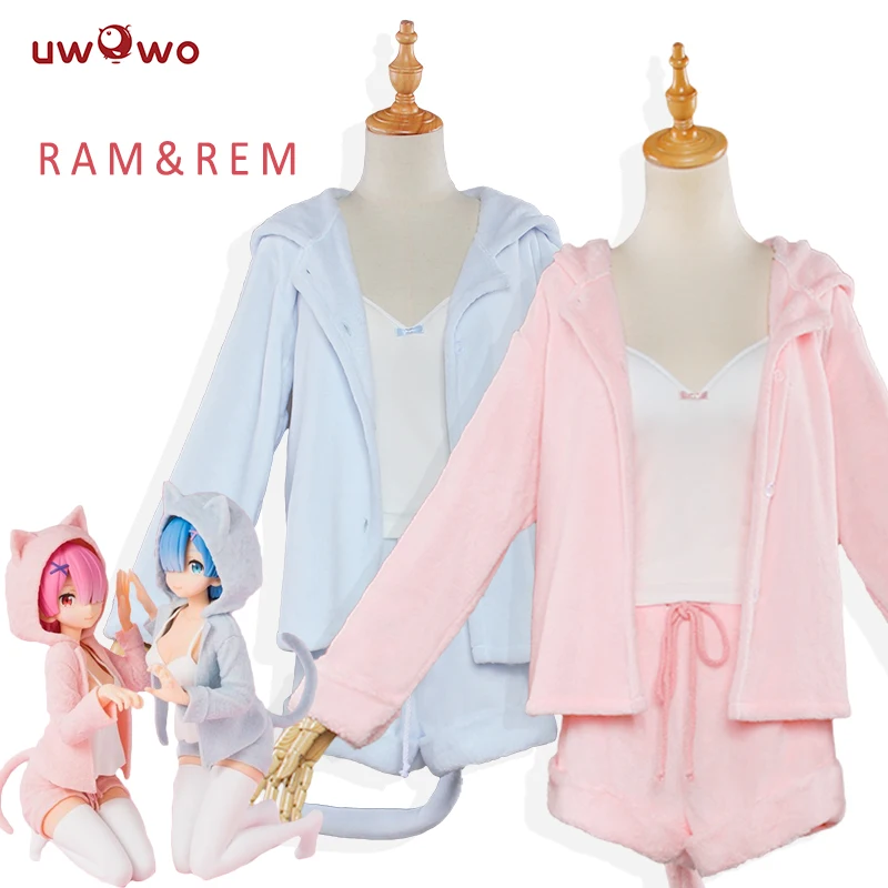 Re: Život v inom svete ako Zero Cosplay Rem Ram Sexy Cat Ear Ver Kostýmy Anime re nulové cosplay pyžamy