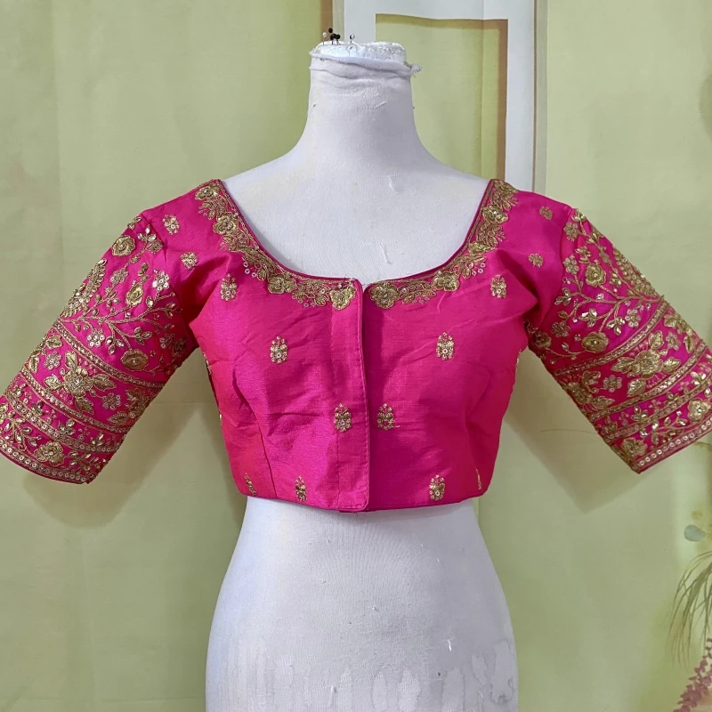 Readymade saree blúzka dizajnér svadobná hostina nosenie sari blúzka stehed choli tops žien