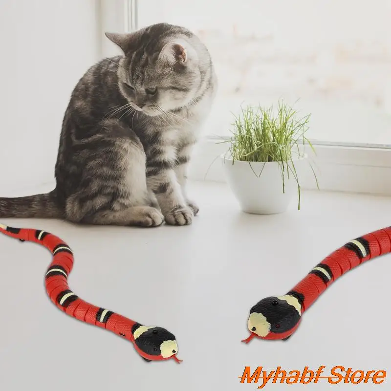 Realistická simulácia inteligentná snímanie hadí hračky USB nabíjateľné eletronické pohybujúce sa had pre deti žartovné hračky Pet Cats upúchnutie hry