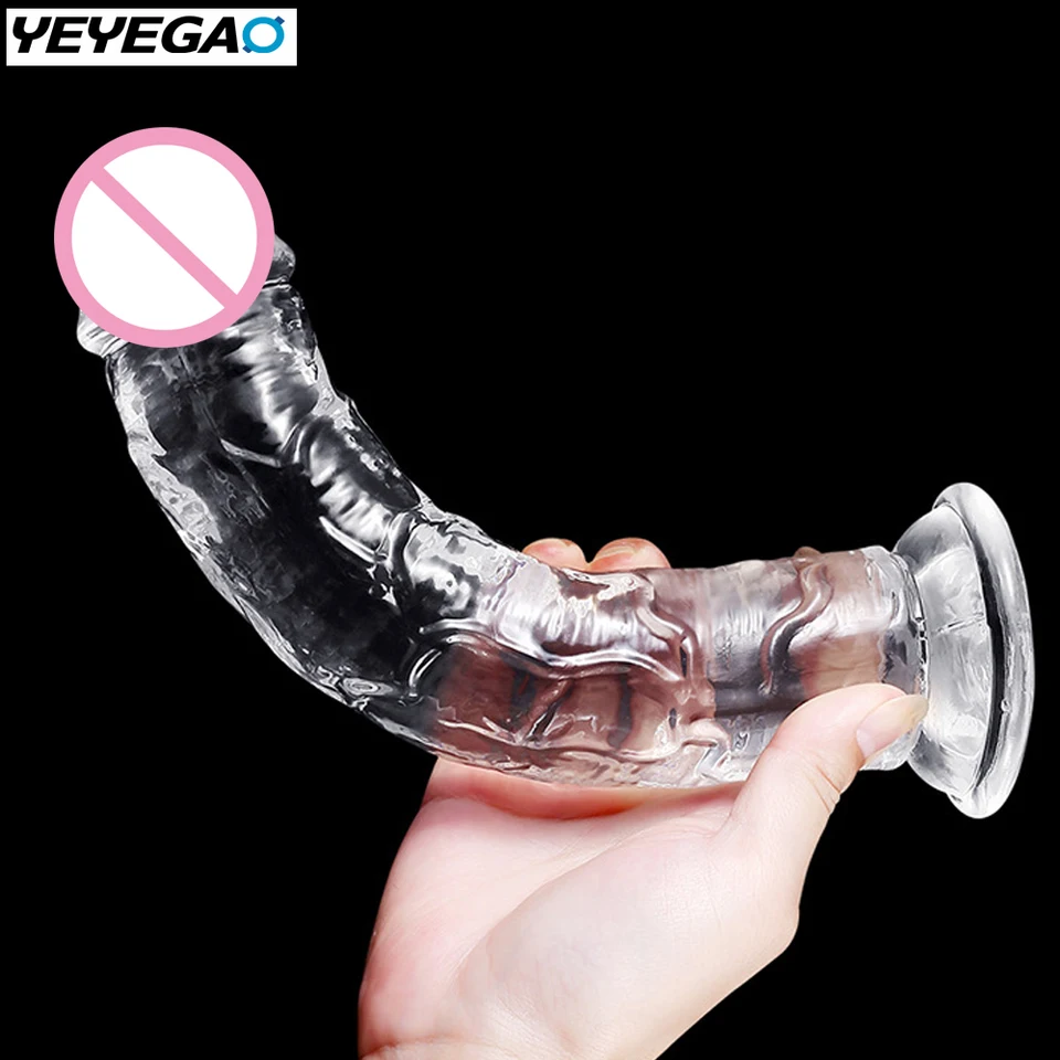Realistické dildo s výkonným prísavkovým pohárom - jasné hračky G -Spot, dospelé sexuálne hračky dildo pre dámske/mužov pre začiatočníkov pár hier