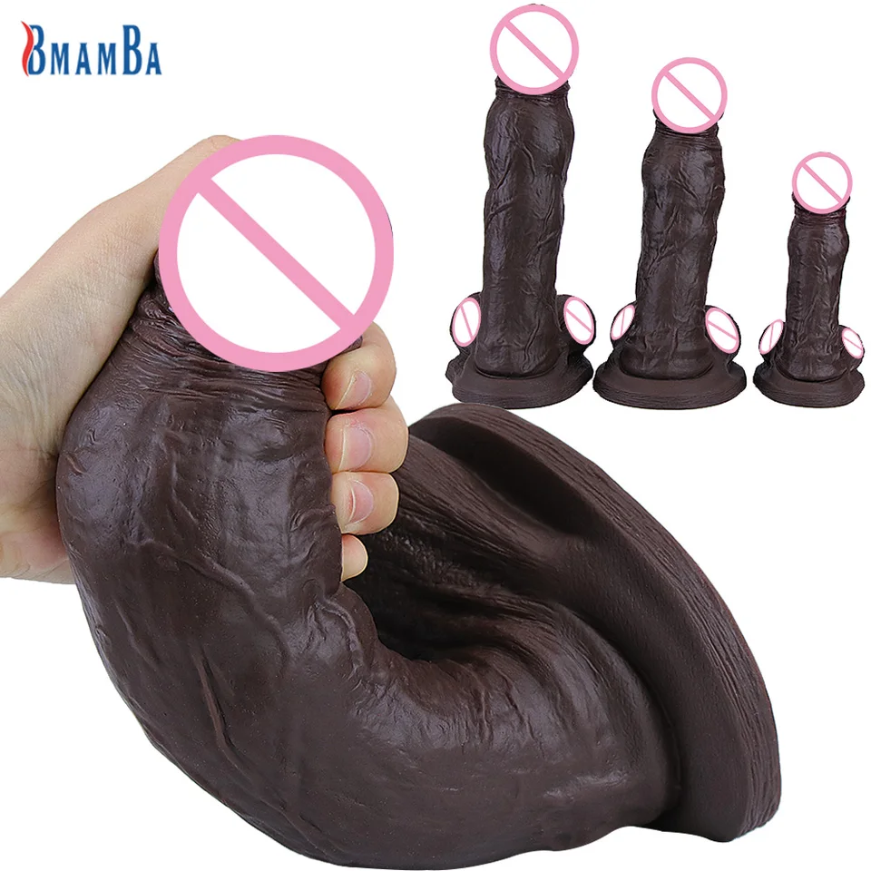 Realistické obrovské dildo mäkké silikónové penis s výkonným prísavkovým pohárom sexuálne hračky Anal G-bod vaginálny stimulátor Žena Dick Store 18+