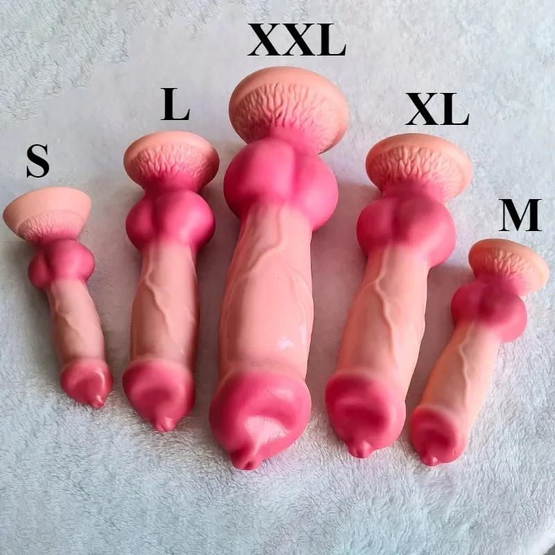 Realistické obrovské psie dildo análne zástrčka s prísavkovým pohárom Silikón Big Butt zástrčka prostata Masager dospelých sexuálne hračky pre mužov Ženy