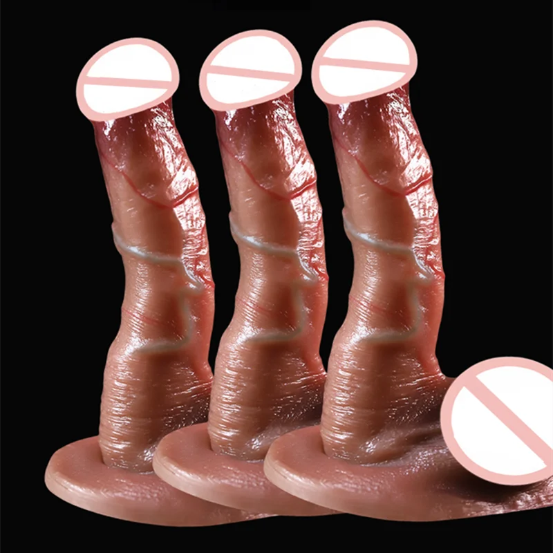 Realistický dildo falošný vták penis pre ženy vaginálne análne sexuálne hračky lesbické homosexuálne mäkké klitoris butt masturbátor stimulátor príručky 18+