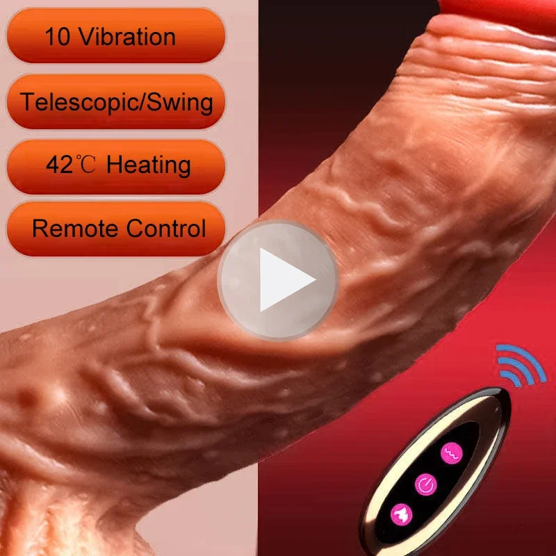 Realistický dildo teleskopický vibrátor s ženským stimulátorom vibrátorov dildos big penis análny dildo vibrátor sexuálne hračky pre ženy