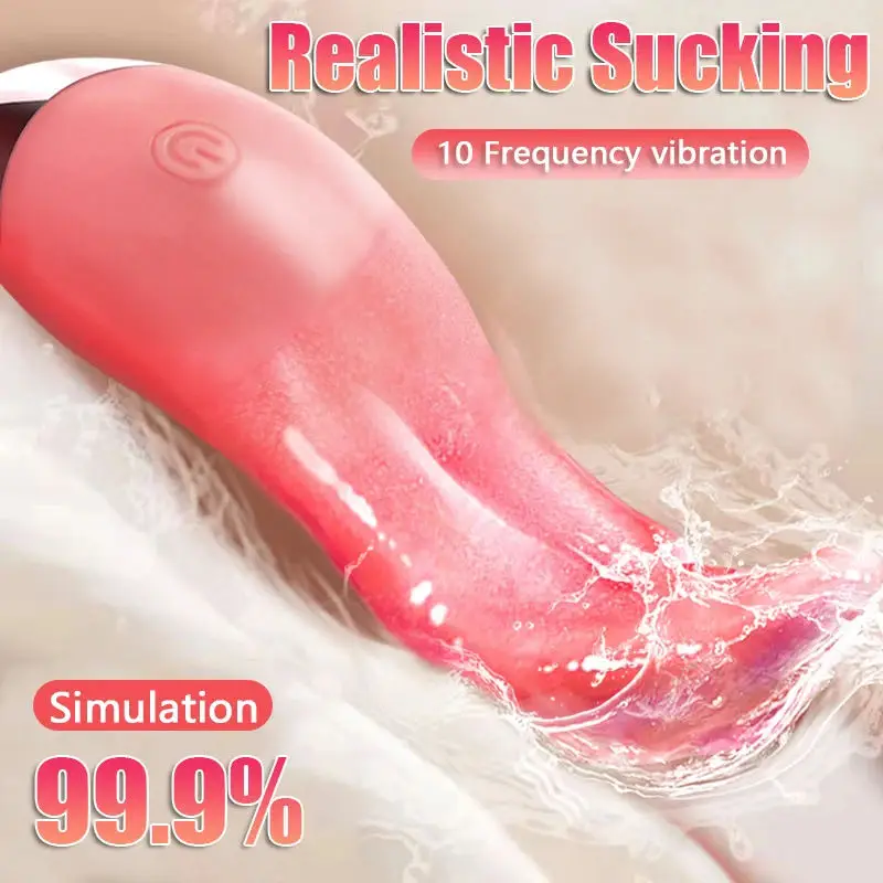 Realistický jazyk lízanie vibrátor pre ženy stimulácia klitoris stimulácia fajčenie ženský orgazmus sex stroj pre dospelé pohlavia hračky pre ženy horúce