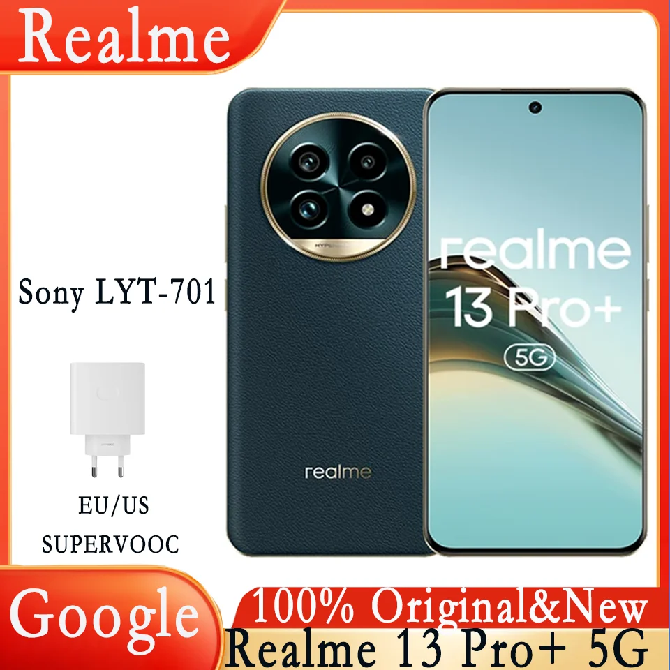 Realme 13 Pro Plus OTA NFC Smartphone Snapdragon 7s Gen 2, 5G Chipset Sony Lyt-701, Periscope OIS Camera AI Zobrazovanie 120 Hz