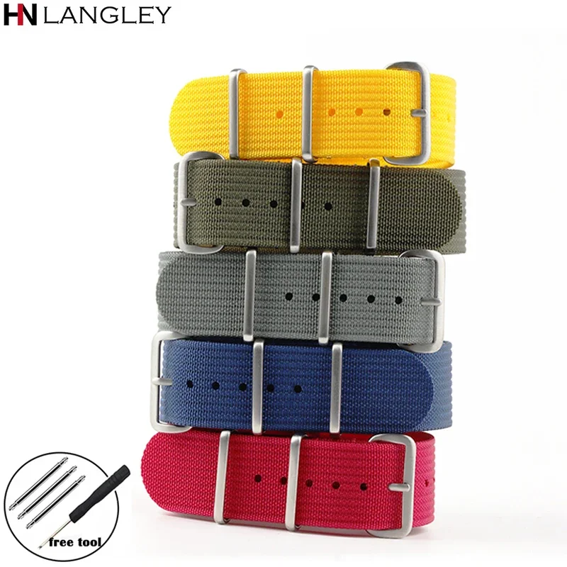 Rebrovaný nylonový remienok 18 20 mm 22 mm pre Samsung Galaxy Watch 3/4 Belt Universal WatchBand pre Ballistické náramok Seiko Braid Ballistic Ballistické náramok