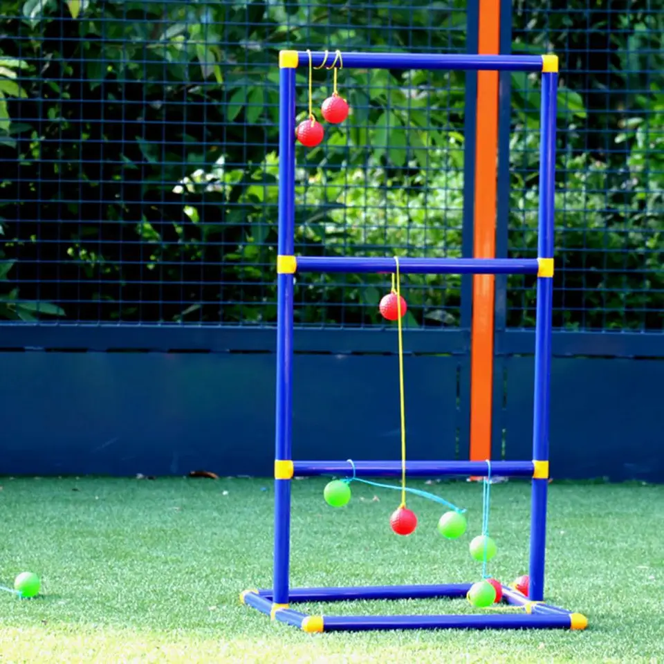 Rebrík loptičku Hra Hra Ladder Toss Ball Game Set For Family Fun Indoor/Outdoor Garden Courtyard Lawn Hray s 12 golfom pre deti