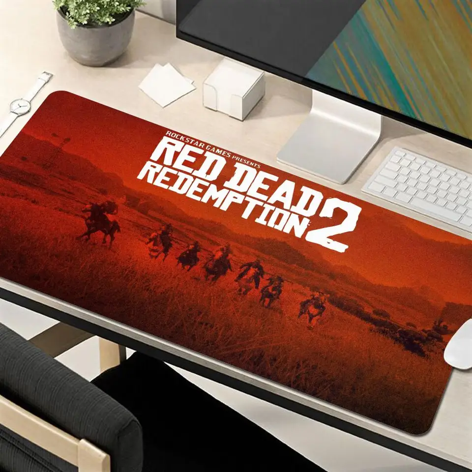 Red Dead Redemption 2 Gaming Keyboard Mouse Pad Pad PC Gamer Dievčatko Mat XXL Anime Cute Mausepad počítačové príslušenstvo MousePad MousePad