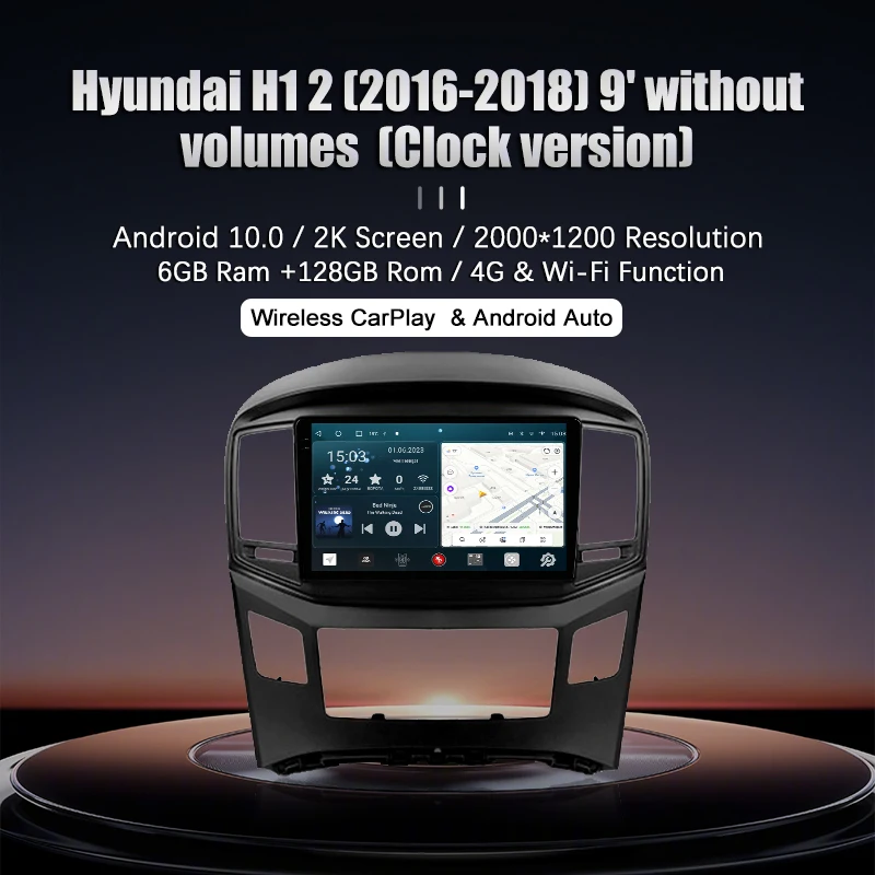 Redpower 75214b 2K Car Radio pre Hyundai H1 2 generácia TQ (11.2013-06.2022)