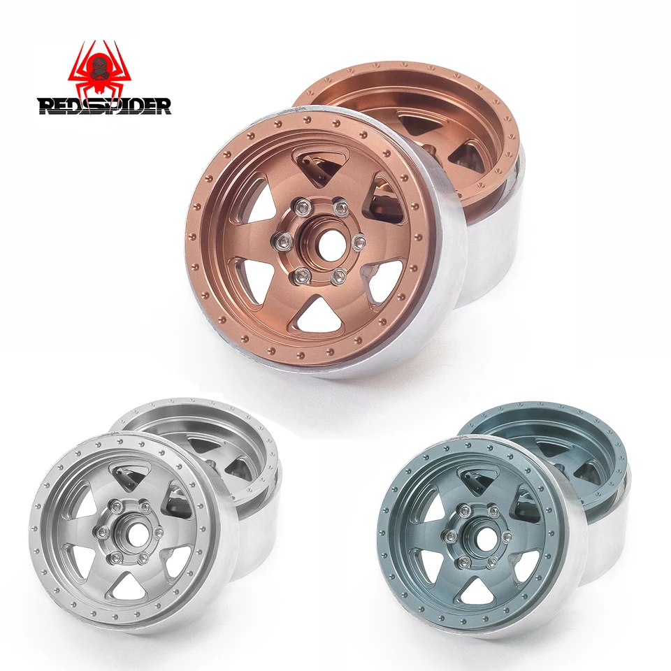 Redspider 1.9 Beadlock Wheels Hliníková zliatina pre 1:10 RC Crawler Axial SCX10 SCX10 II TRX4 RC4WD D90