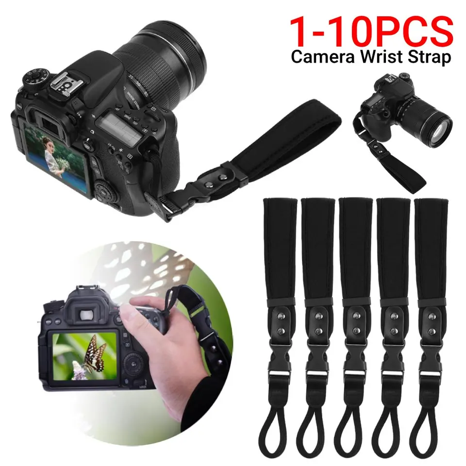 Reflexná kamera ruky Ručné popruhy Ajustable Rýchle uvoľnenie zápästia neoprénu pre fotoaparát Forsony/Canon/Nikon/Fujifilm DSLRS Mirrorless