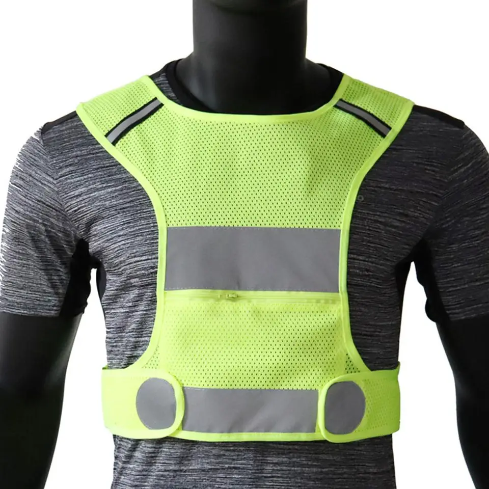 Reflexná vesta Bezpečnosť bezpečnostnej vesty jogging bicykel motocykla nočná vysoká viditeľnosť reflexná vesta unisex priedušná rýchla suchá