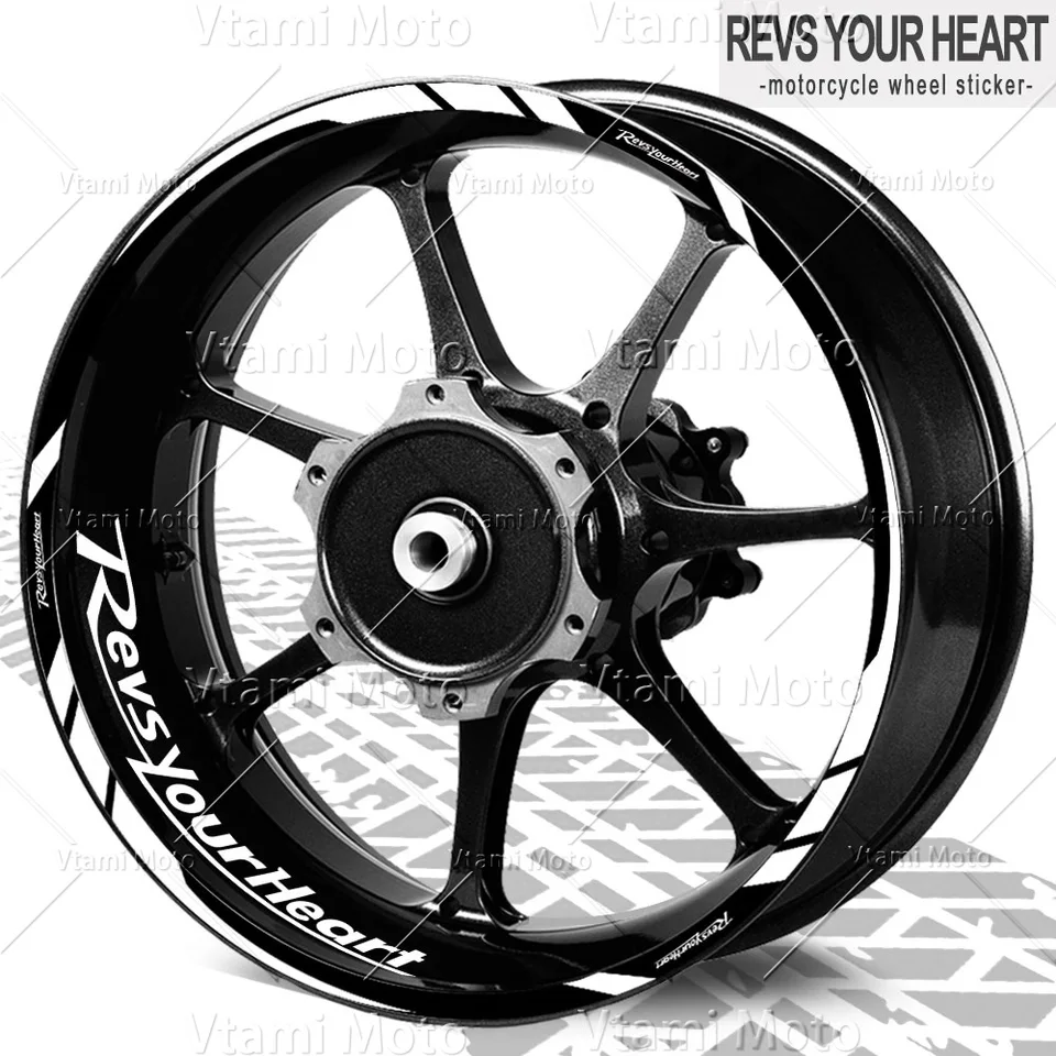 Reflexné nálepky na nálepky na nálepku na motocykelový koleso pre YZF R1 R3 R7 MT03 MT-07 MT 09 MT10 XSR 900 700 TRACER 9 GT FJR1300ES