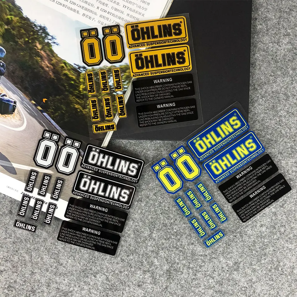 Reflexné č. L093 Ohlins nálepka Príspevok pretekársky závodné závodné závodné zmeny dekorácie vodotesný motocykel pre KTM