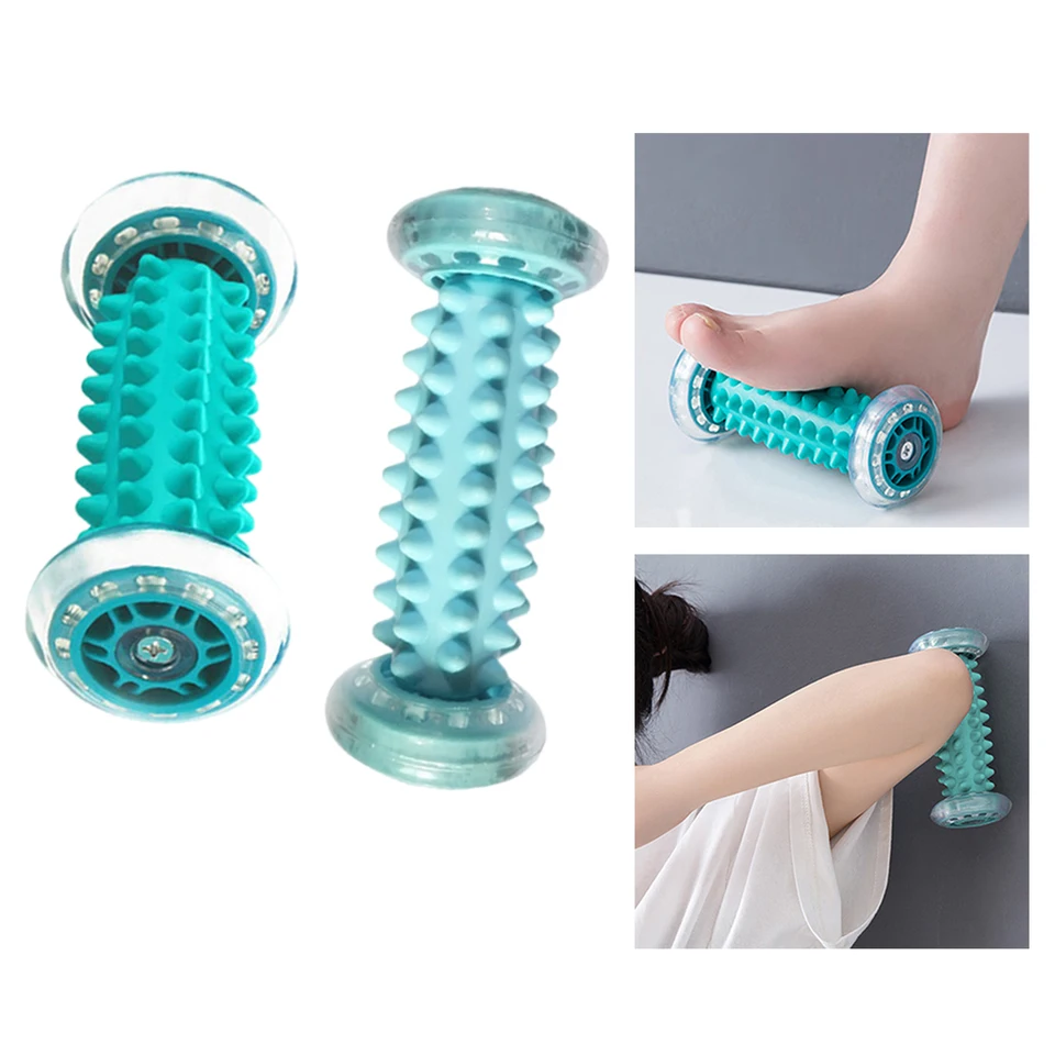 Reflexológia Maságer 1 Roller 2 Špičkové gule pre hlboký regenerácia tkaniva Muž Massager Nástroj Relief Plantár Fasciitída