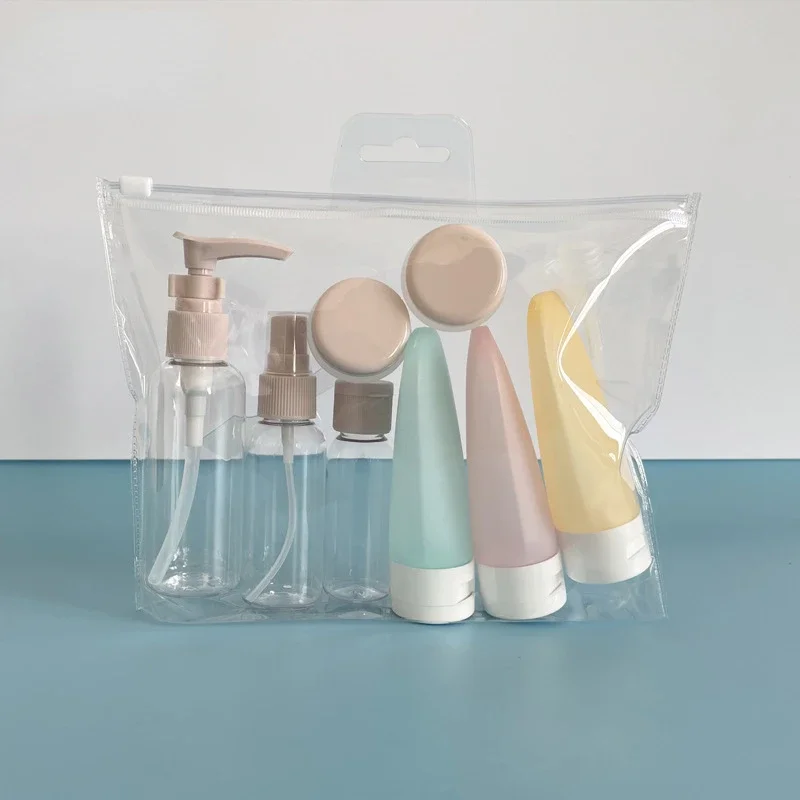 Regilble Cestovná fľaša Set Spray Lotion Šampón Sprchový gél trubica kozmetika prázdna tekutina prenosný nástroj prenosný