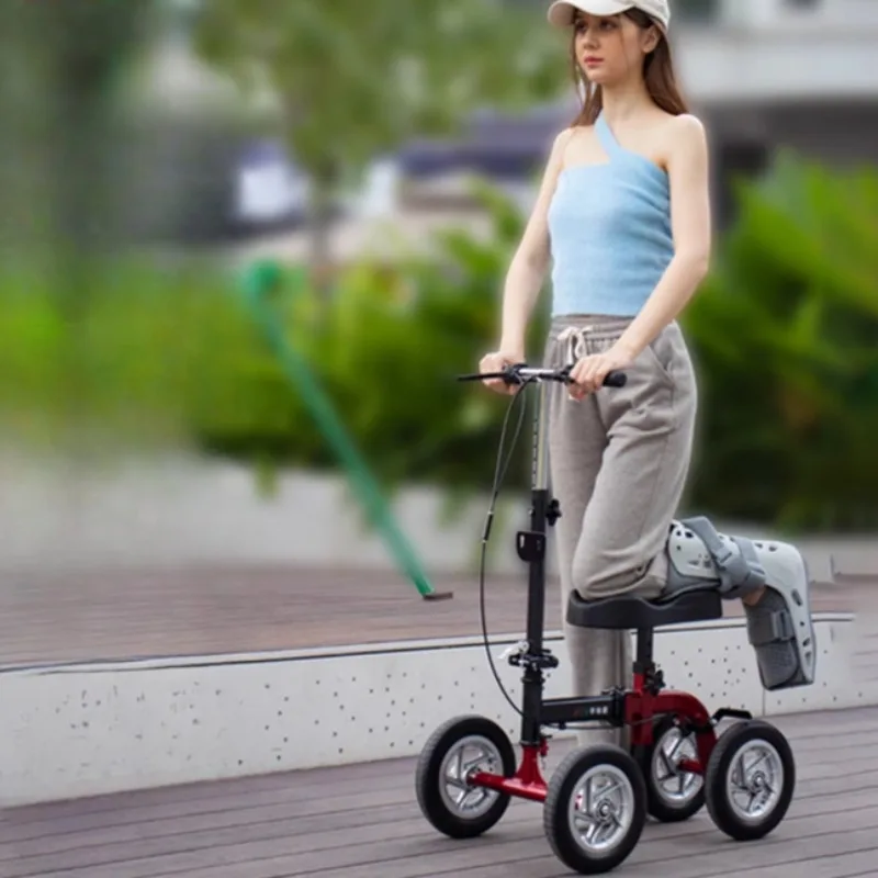 Rehabilitačné skútre rehabilitácie s jednou nohou, koleno Walker pre zdravotne postihnuté a staršie, barle mobility skútr