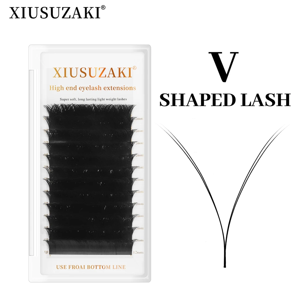 Rejusuzaki make-up v tvar Auto-fans riasy objem predlžovania objem mega objem Cílios 0,05 mm easy-fas make-up sieťové sieťové krížové riasy