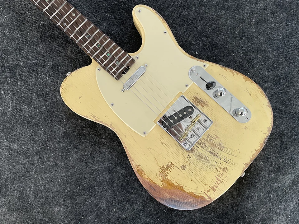 Relic T Elektrická gitara, vysoké kvalitné ， teleso Alder, javorový hmatník, 21 pražcov, bezplatná loď ， prispôsobiteľná