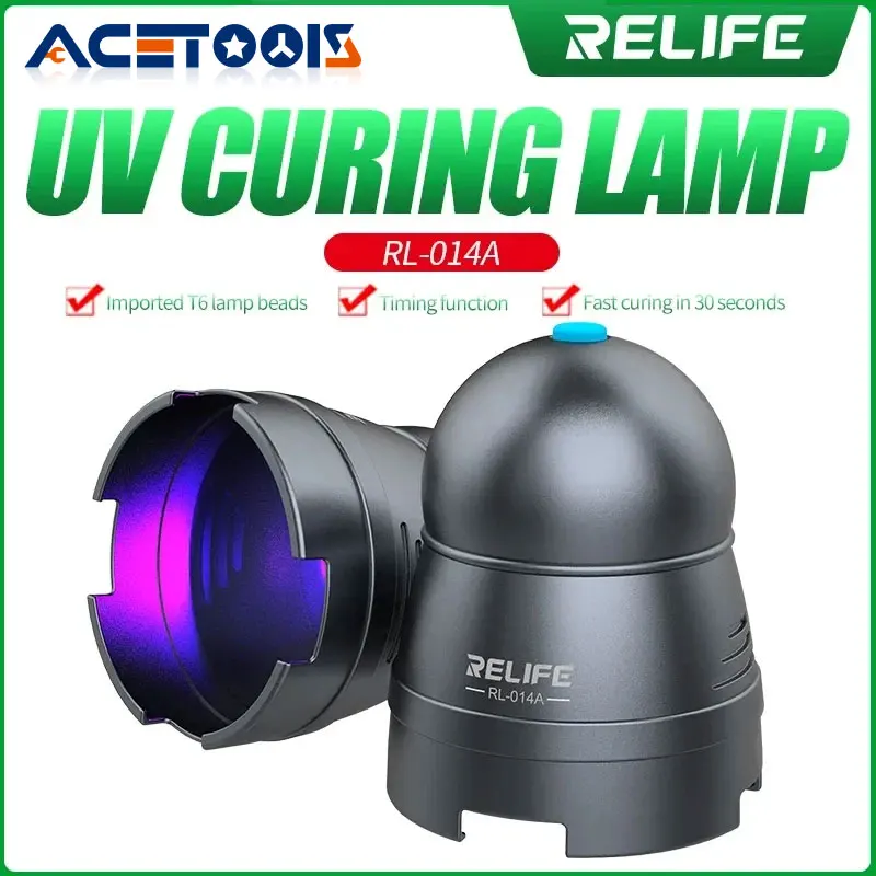 Relife RL-014A USB UV Glue Curing Lamp Prenosný mobilný telefón Nástroje na opravu zeleného oleja Olejové svetlo pre inteligentný mobilný telefón