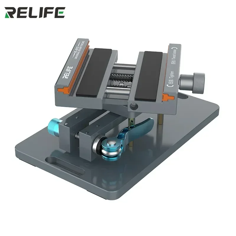 Relife RL-601S 2-v-1 proti skĺznutiu 360 ° Rotačným svorkovým svorkám pre iPhone Samsung Huawei Odstráňte opravu skla zadného krytu